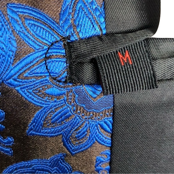 𝅺Leonardi Blue Jacquard paisley, print hand tailored blazer - Picture 5 of 13